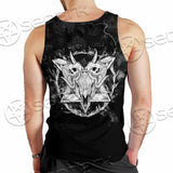 Skull Goat Head 666 SED-0808 Men Tank-tops