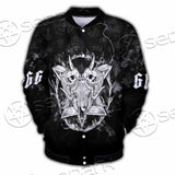 Skull Goat Head 666 SED-0808 Button Jacket