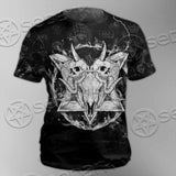 Skull Goat Head 666 SED-0808 Unisex T-shirt