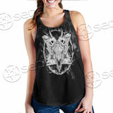 Skull Goat Head 666 SED-0808 Women Tank Top