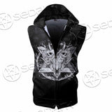 Skull Goat Head 666 SED-0808 Zip Sleeveless Hoodie