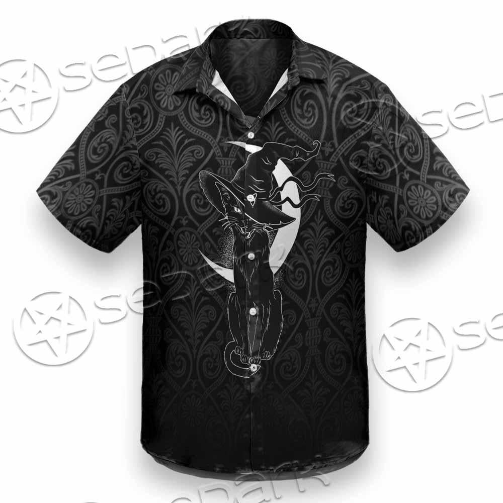 Gothic Moon Black Cat SED-0812 Shirt Allover