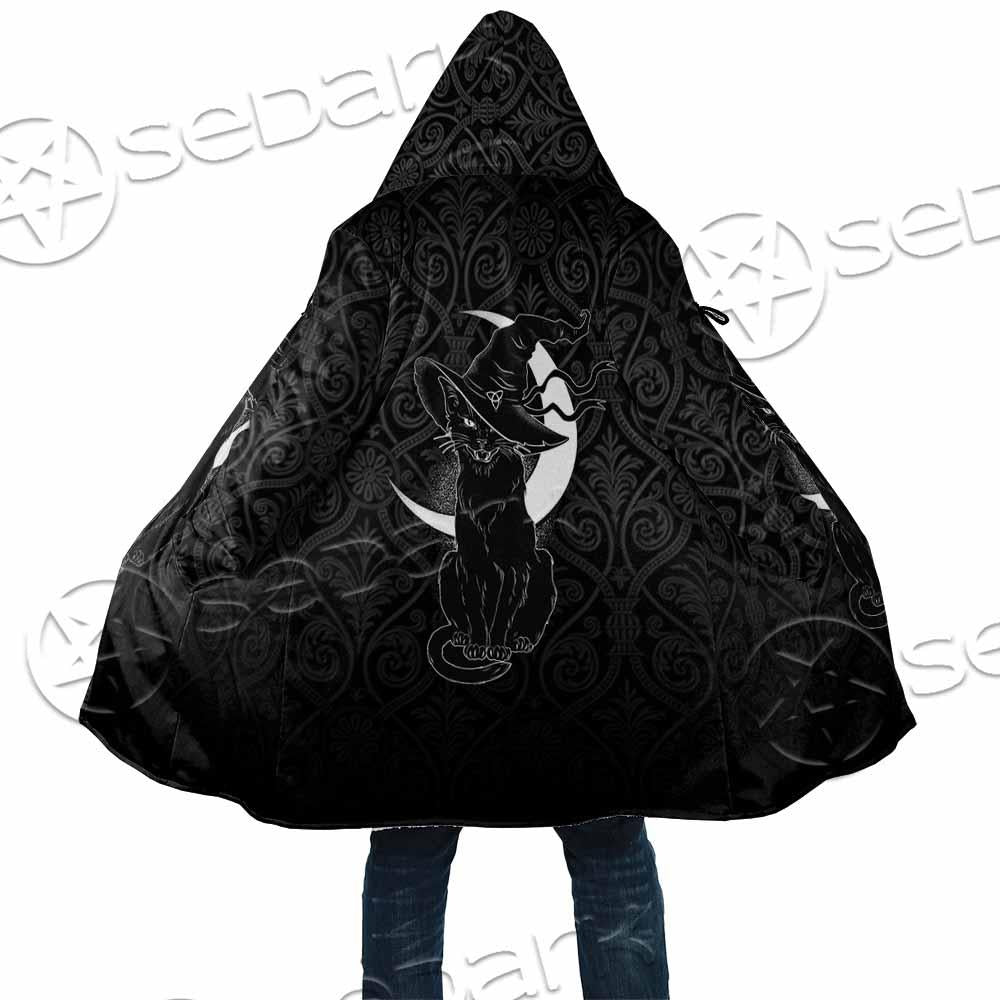 Gothic Moon Black Cat SED-0812 Cloak