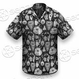 Gothic Skull Ouija Board SED-0813 Shirt Allover