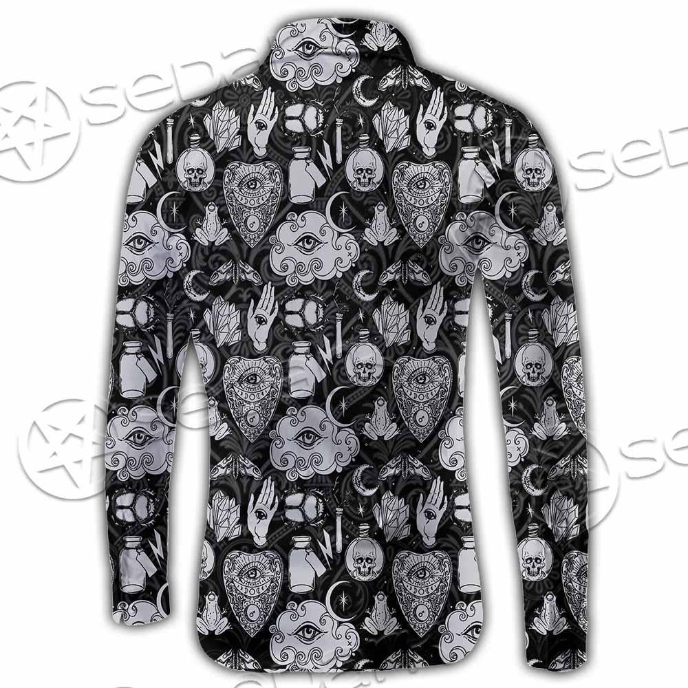 Gothic Skull Ouija Board SED-0813 Shirt Allover
