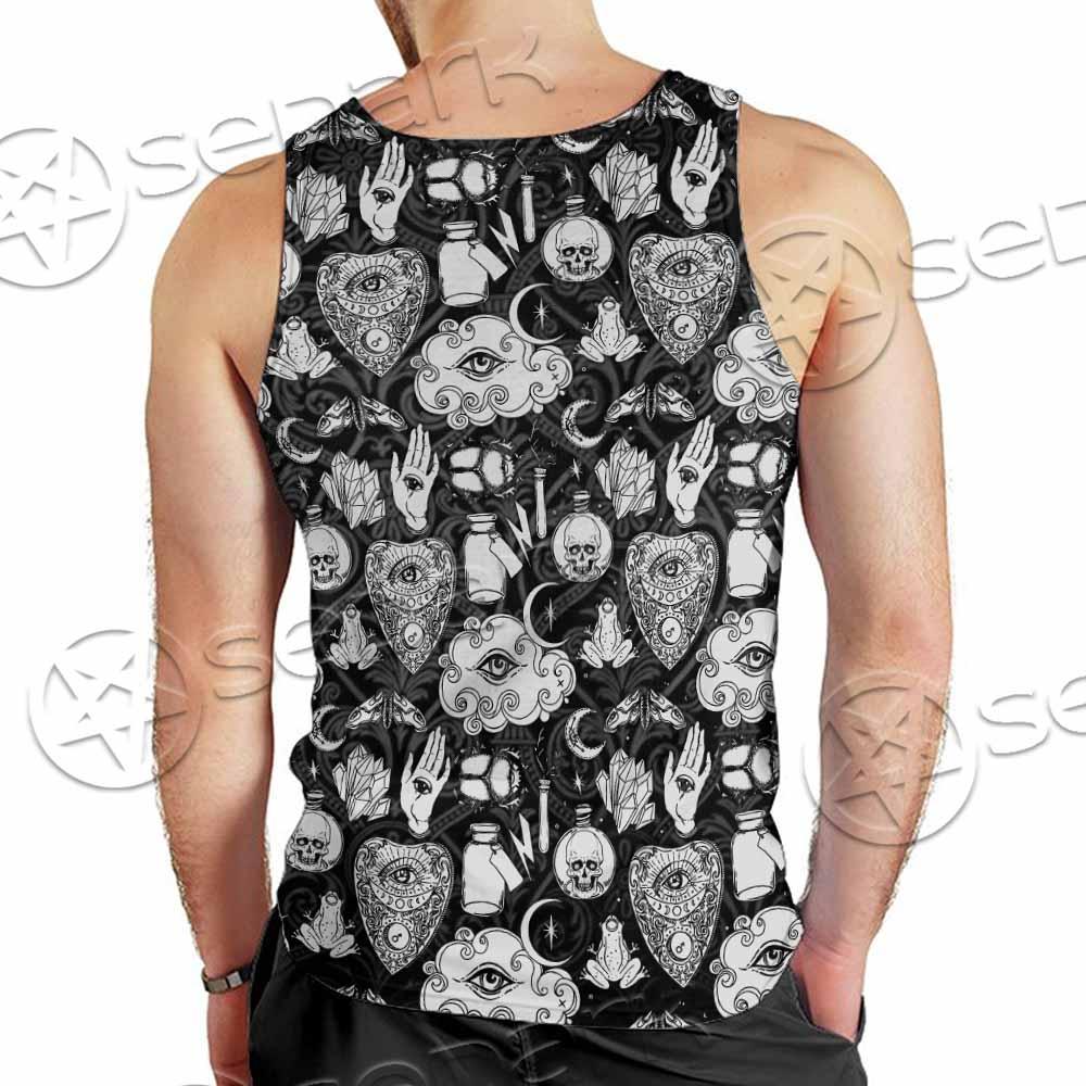 Gothic Skull Ouija Board SED-0813 Men Tank-tops