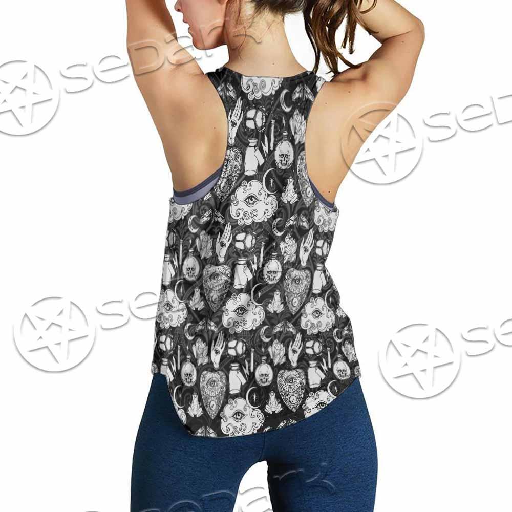 Gothic Skull Ouija Board SED-0813 Women Tank Top