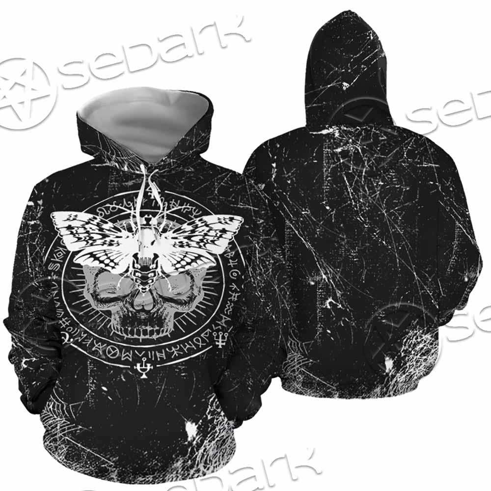 Goth Death Moth SED-0838 Hoodie & Zip Hoodie