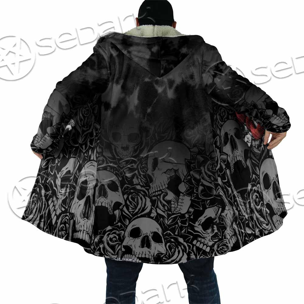 Skull Rose Snake Brimstone SED-0850 Cloak