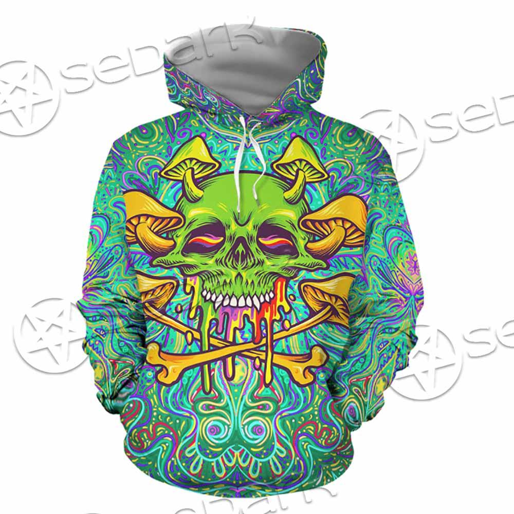 Sugar Skull Magic Mushrooms Psychedelic 1 SED-0867 Hoodie & Zip Hoodie