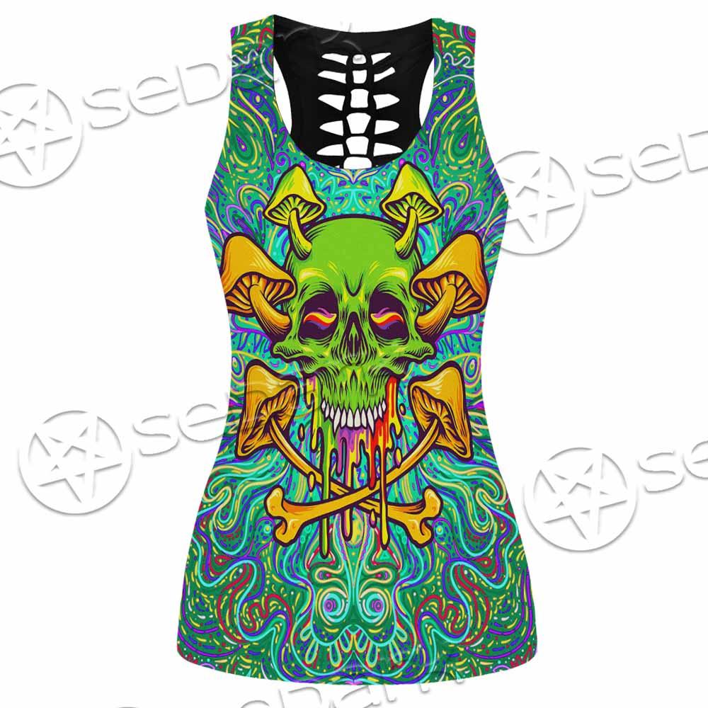 Sugar Skull Magic Mushrooms Psychedelic 1 SED-0867 Women Tank Top