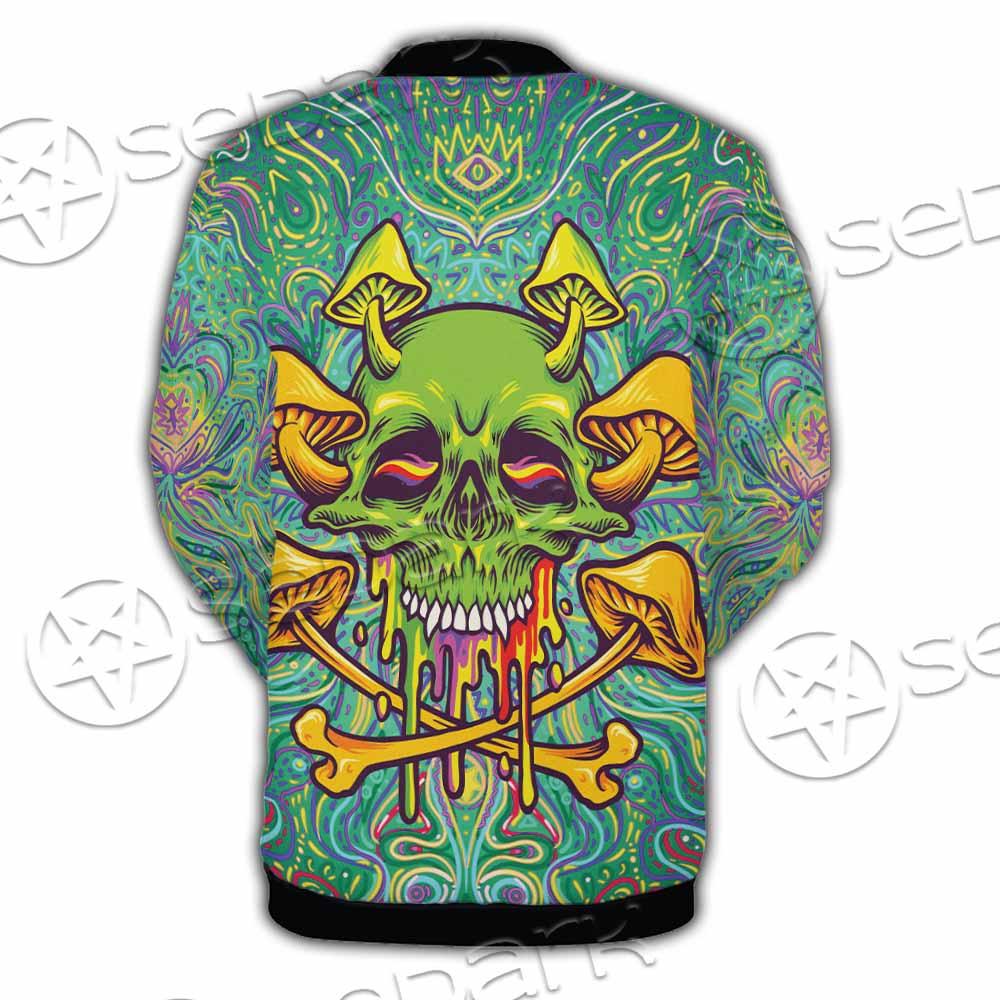 Sugar Skull Magic Mushrooms Psychedelic 1 SED-0867 Button Jacket
