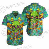 Sugar Skull Magic Mushrooms Psychedelic 1 SED-0867 Shirt Allover