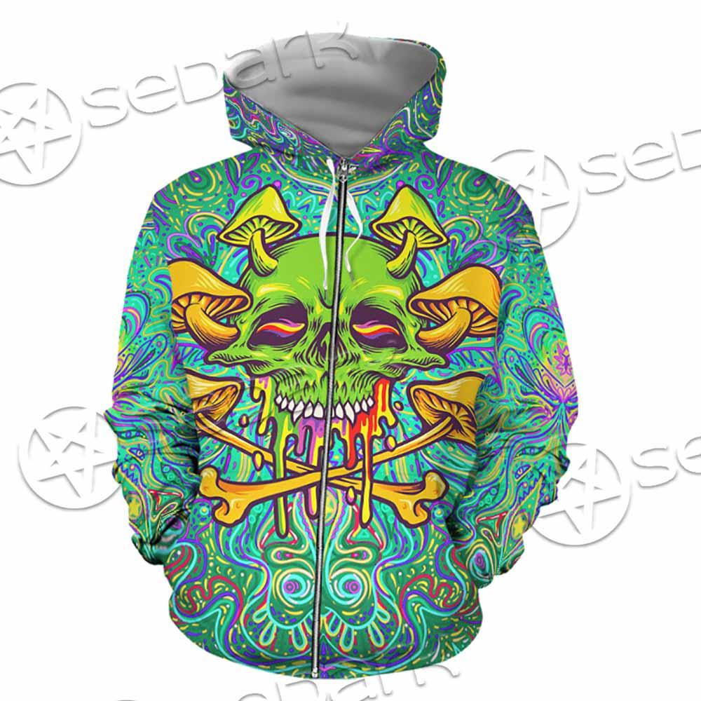 Sugar Skull Magic Mushrooms Psychedelic 1 SED-0867 Hoodie & Zip Hoodie