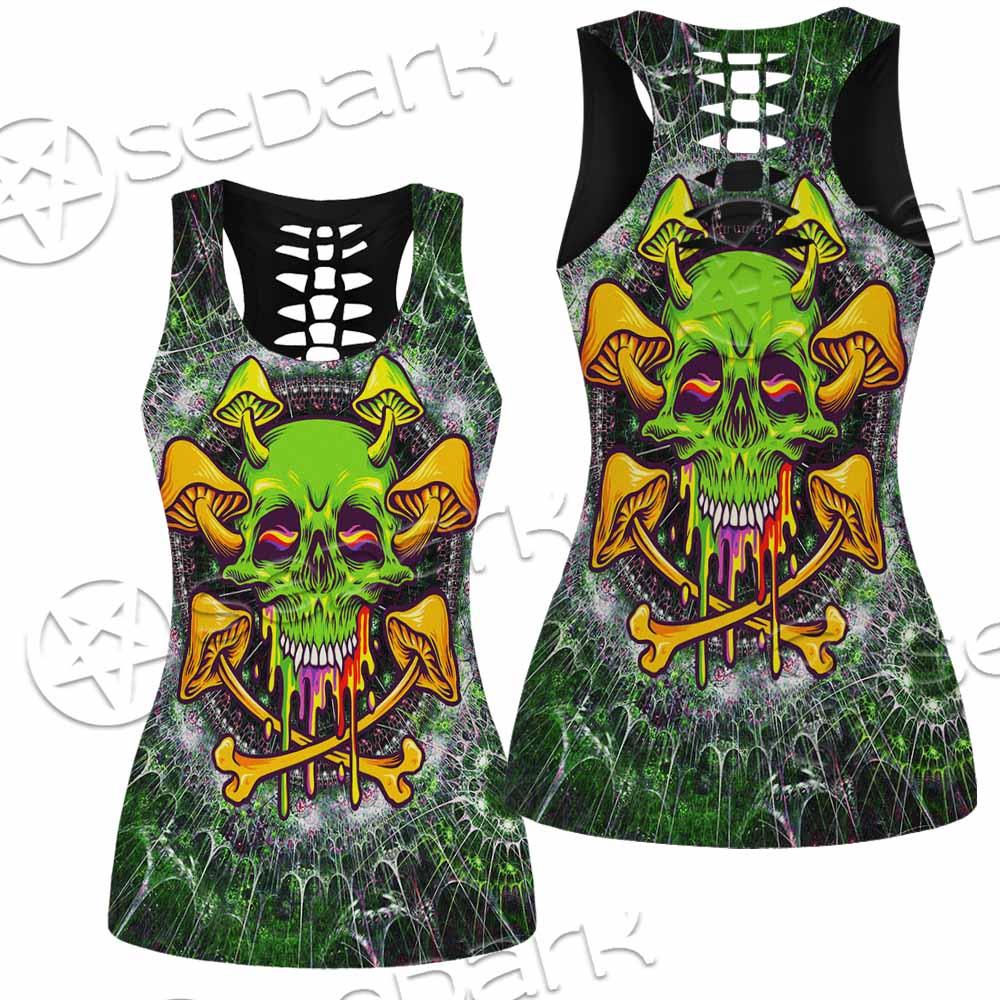Sugar Skull Magic Mushrooms Psychedelic 2 SED-0868 Women Tank Top