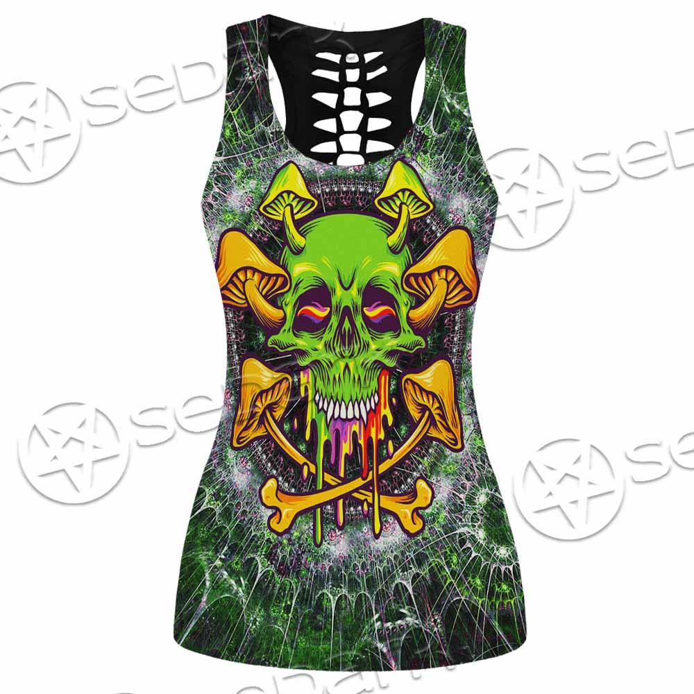 Sugar Skull Magic Mushrooms Psychedelic 2 SED-0868 Women Tank Top
