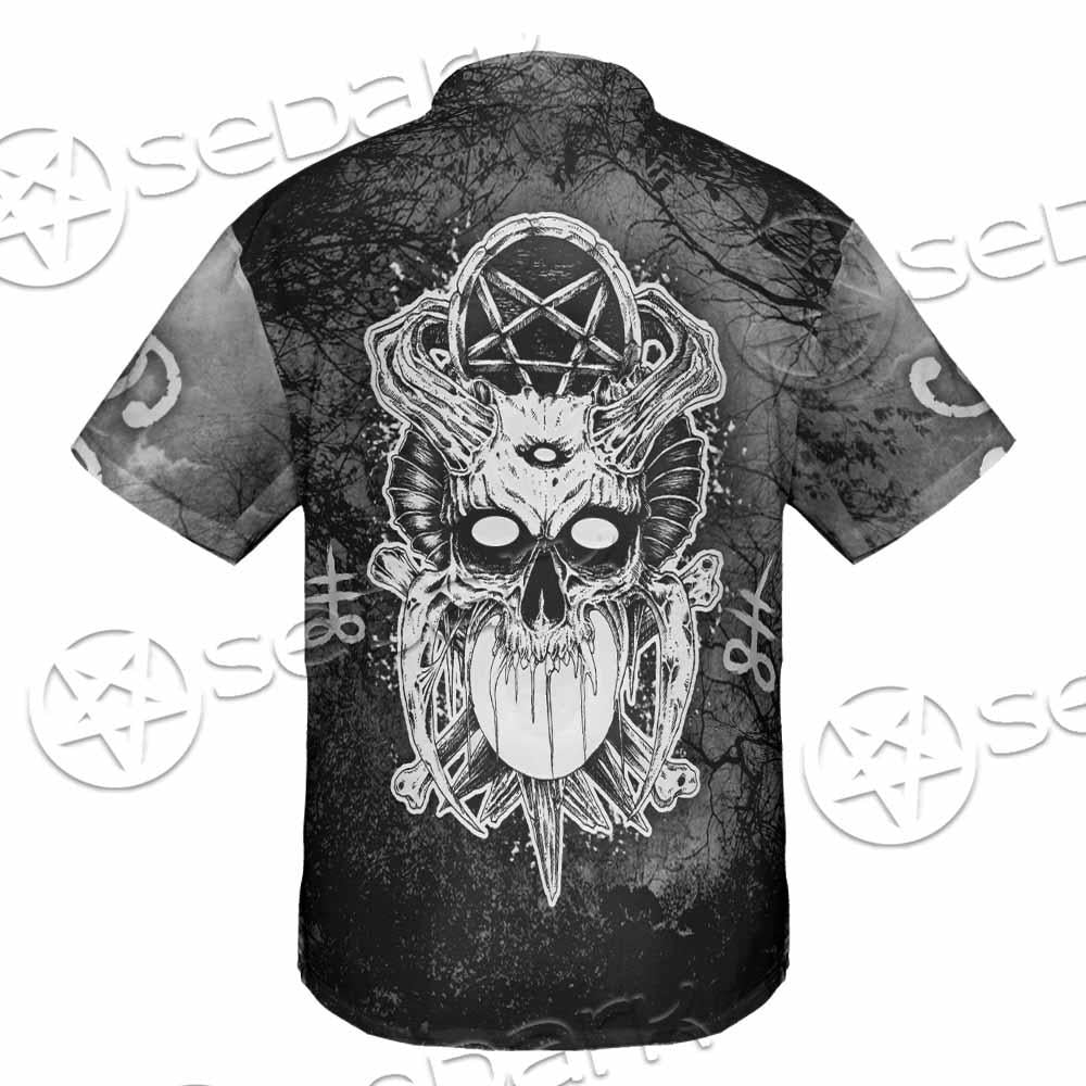 Skull Crossbones 666 SED-0912 Shirt Allover