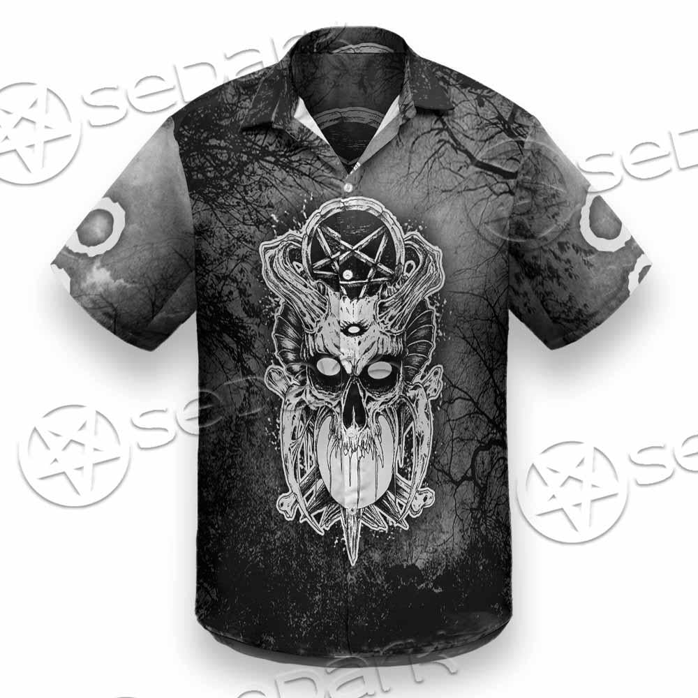 Skull Crossbones 666 SED-0912 Shirt Allover