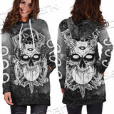 Skull Crossbones 666 SED-0912 Hoodie Dress