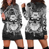 Skull Crossbones 666 SED-0912 Hoodie Dress