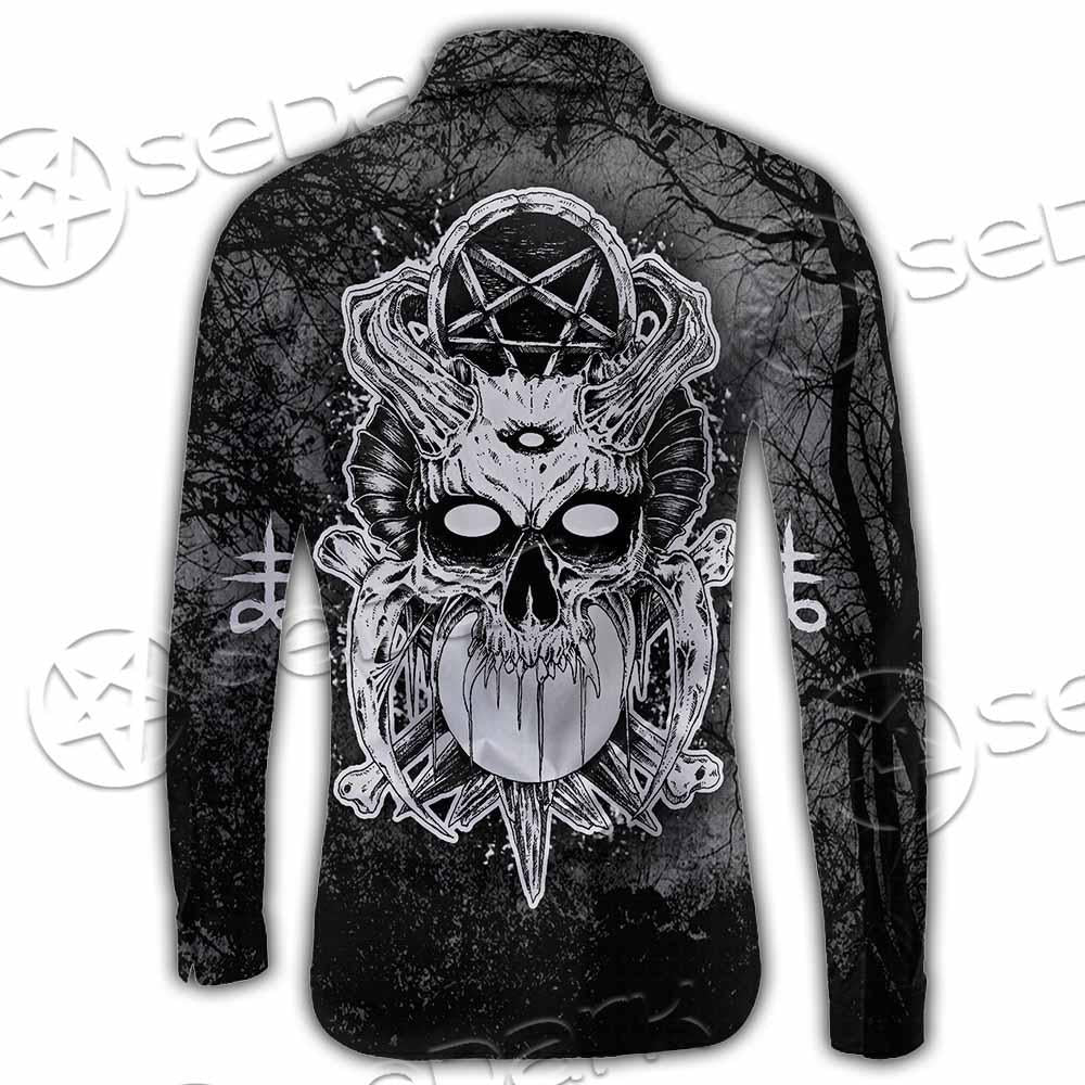 Skull Crossbones 666 SED-0912 Shirt Allover