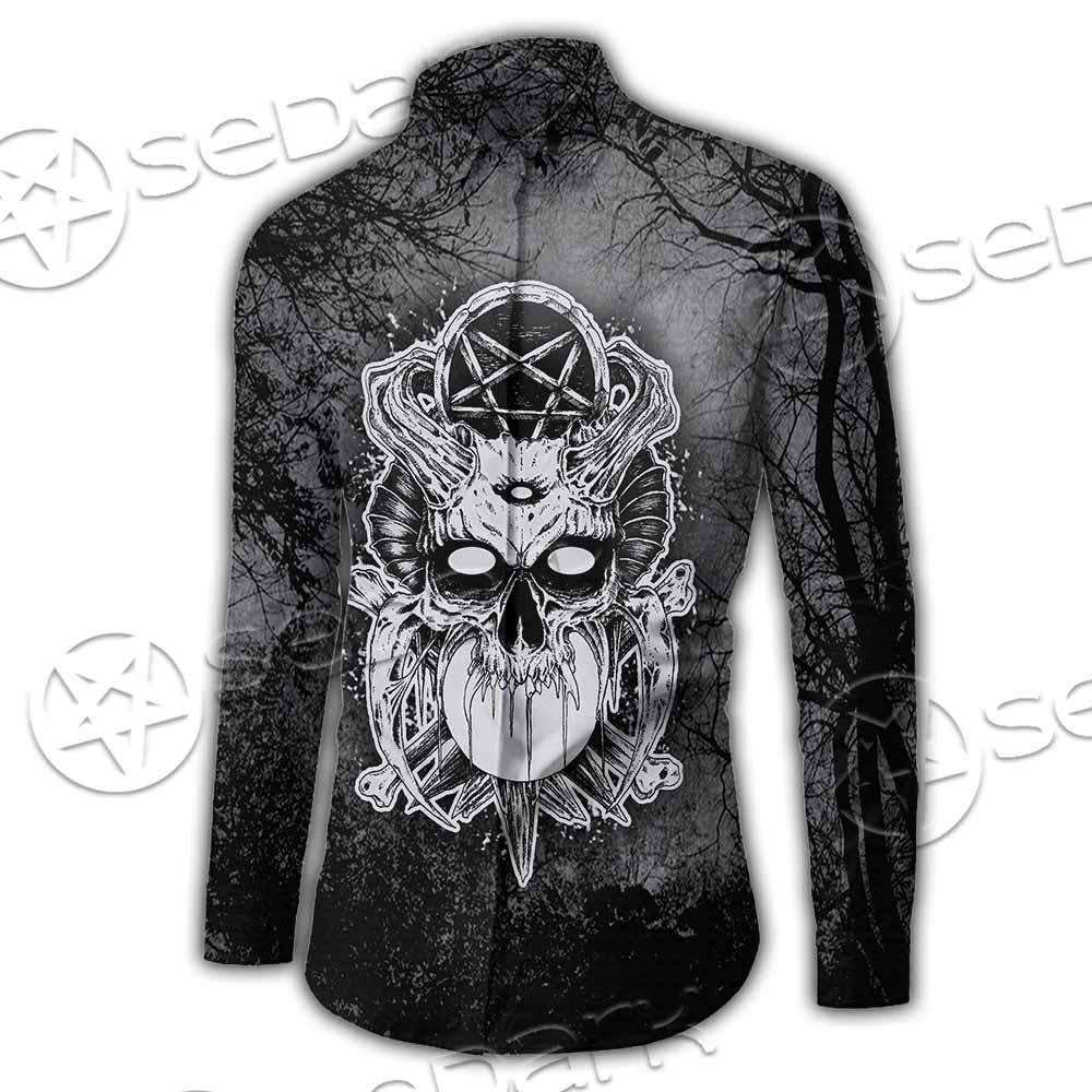 Skull Crossbones 666 SED-0912 Shirt Allover