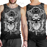 Skull Crossbones 666 SED-0912 Men Tank-tops