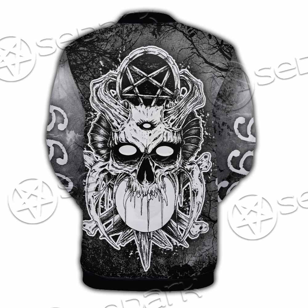 Skull Crossbones 666 SED-0912 Button Jacket