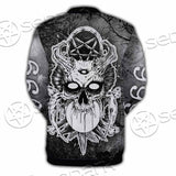 Skull Crossbones 666 SED-0912 Button Jacket