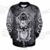 Skull Crossbones 666 SED-0912 Button Jacket