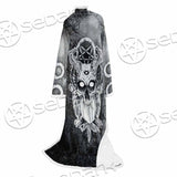 Skull Crossbones 666 SED-0912 Sleeved Blanket
