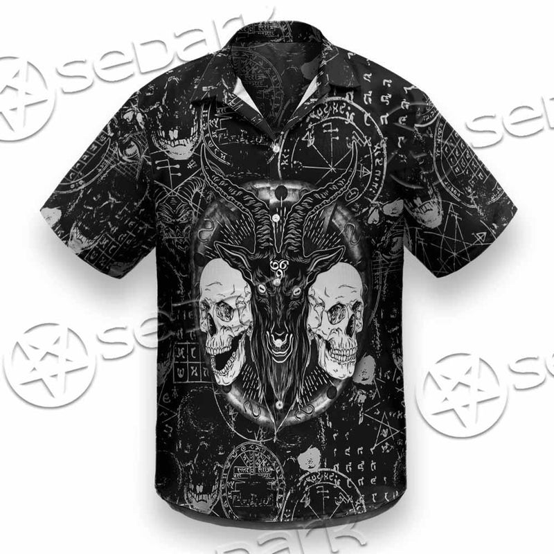 Skull Goat Head 666 SED-0974 Shirt Allover