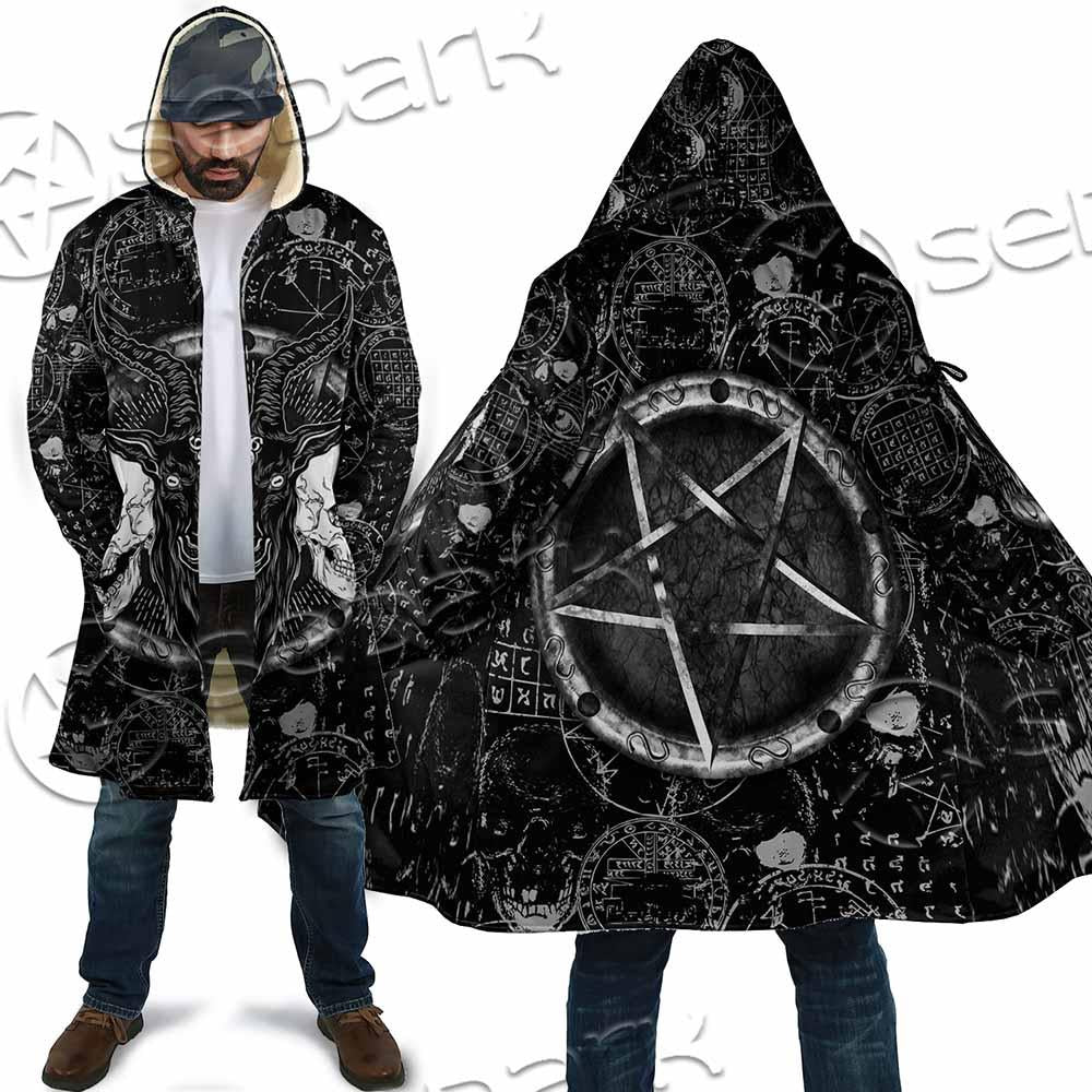 Skull Goat Head 666 SED-0974 Cloak
