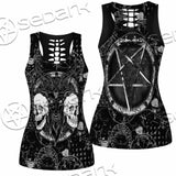Skull Goat Head 666 SED-0974 Women Tank Top