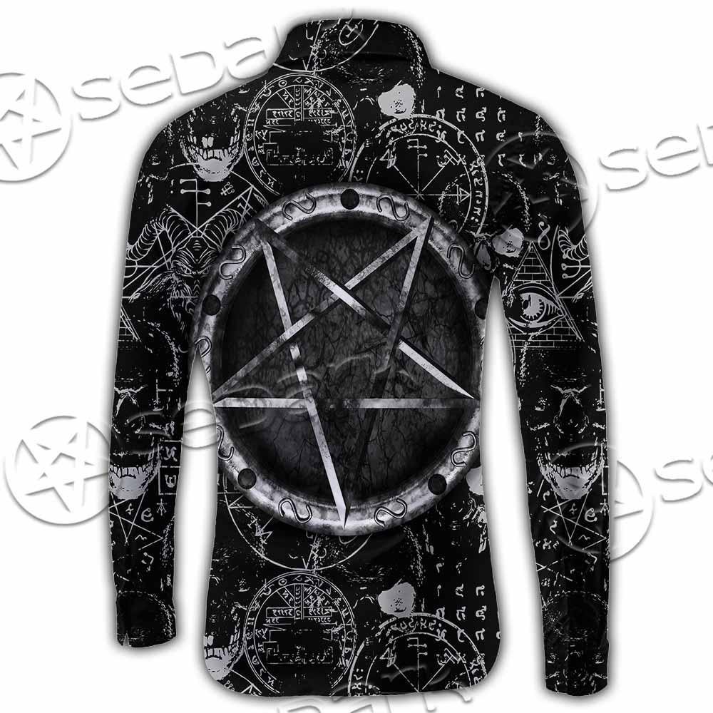 Skull Goat Head 666 SED-0974 Shirt Allover