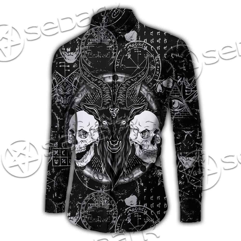Skull Goat Head 666 SED-0974 Shirt Allover