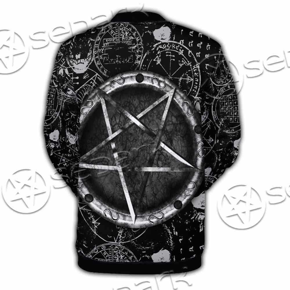 Skull Goat Head 666 SED-0974 Button Jacket
