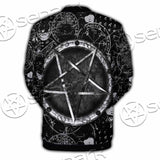 Skull Goat Head 666 SED-0974 Button Jacket
