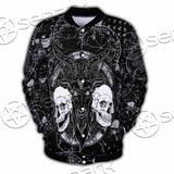 Skull Goat Head 666 SED-0974 Button Jacket