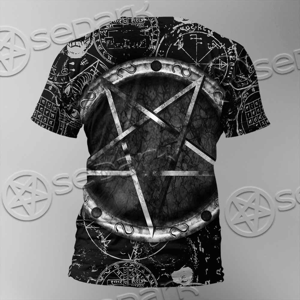 Skull Goat Head 666 SED-0974 Unisex T-shirt