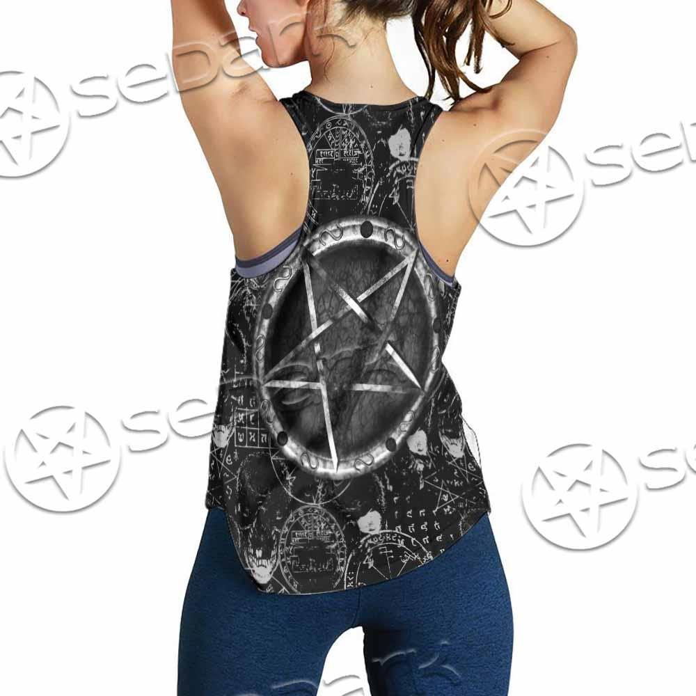 Skull Goat Head 666 SED-0974 Women Tank Top
