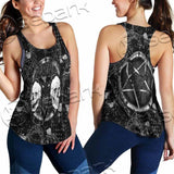 Skull Goat Head 666 SED-0974 Women Tank Top
