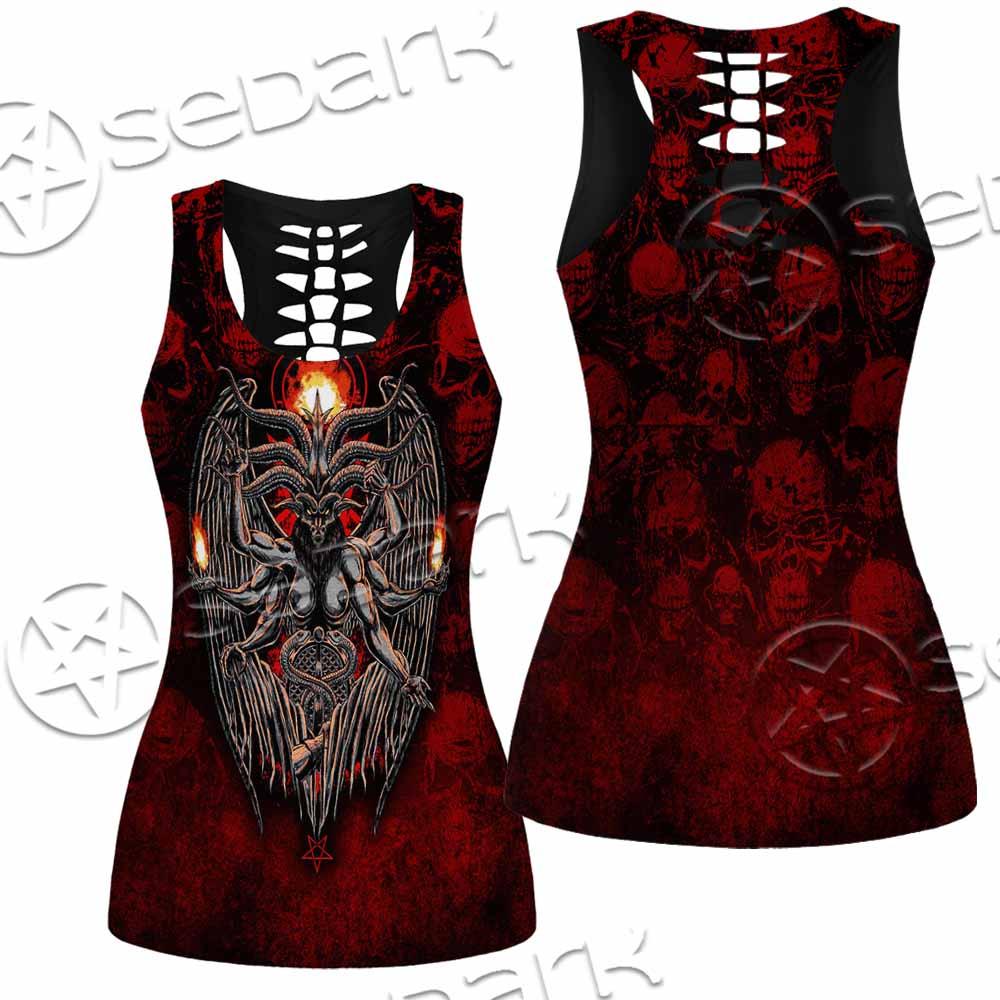 Skulls Baphomet SED-0975 Women Tank Top