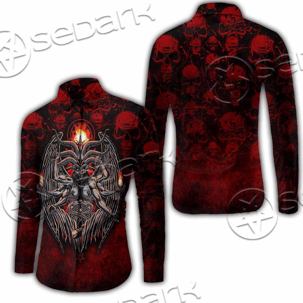 Skulls Baphomet SED-0975 Shirt Allover