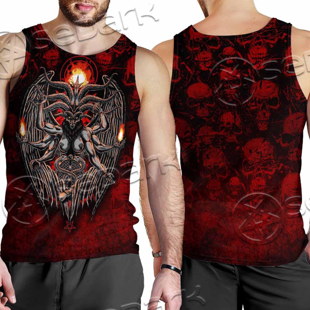 Skulls Baphomet SED-0975 Men Tank-tops
