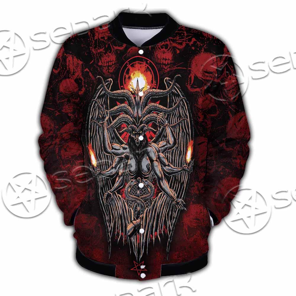 Skulls Baphomet SED-0975 Button Jacket