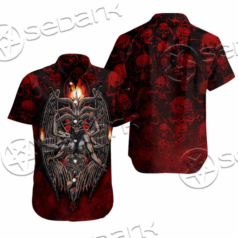 Skulls Baphomet SED-0975 Shirt Allover