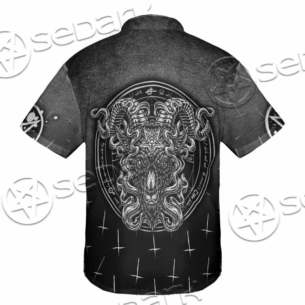 Goat Head Inverted Cross SED-0977 Shirt Allover