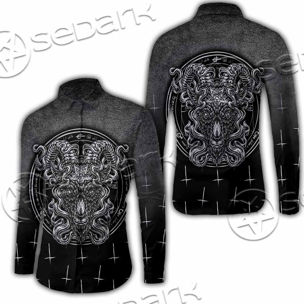 Goat Head Inverted Cross SED-0977 Shirt Allover