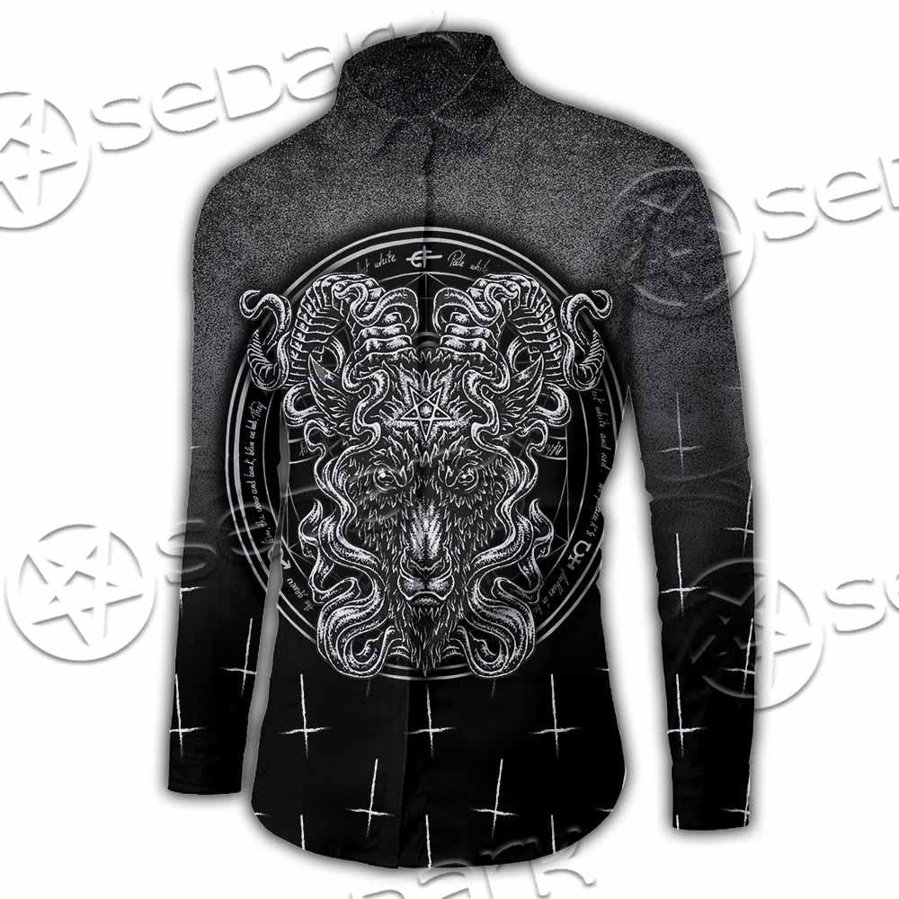 Goat Head Inverted Cross SED-0977 Shirt Allover